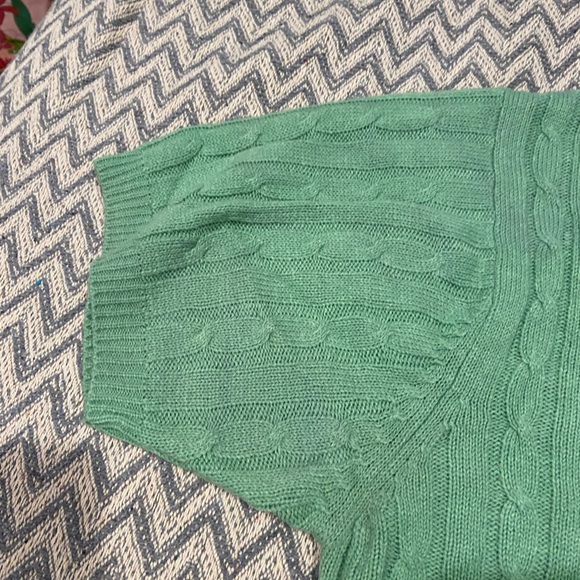 Haband Women’s XL Cable Knit Sweater - Green - Pre-Owned - Picture 6 of 12